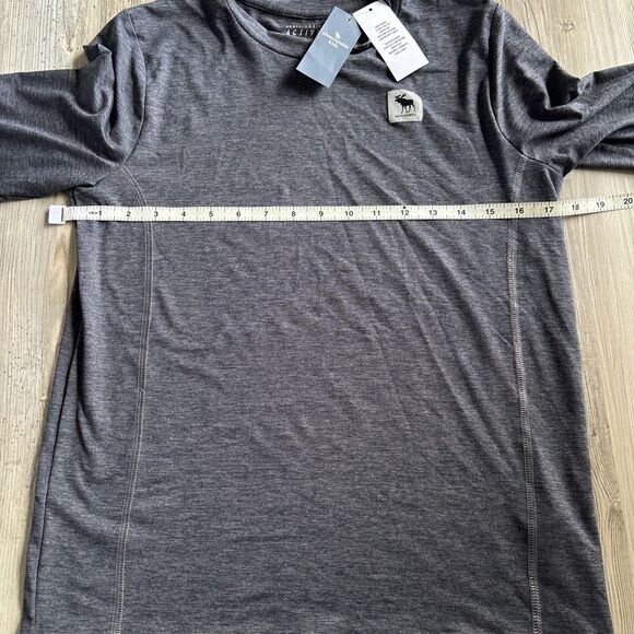 NWT Abercrombie Active Blue Long Sleeved Dri Fit Shirt Size 13/14 - Picture 5 of 7